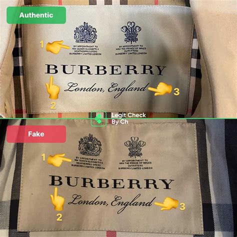 how to tell real burberry jacket